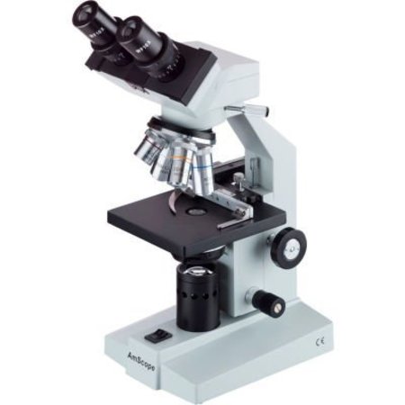 UNITED SCOPE LLC. AmScope B100B-MS 40X-2000X Binocular Biological Microscope with Mechanical Stage B100B-MS